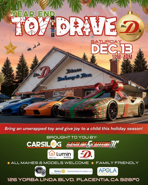 Year End Toy Drive @ Mr. D’s Diner